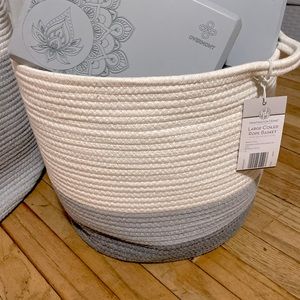 [SOLD} 2 Coiled baskets: Huntington Home & Amazon Large Coiled Baskets